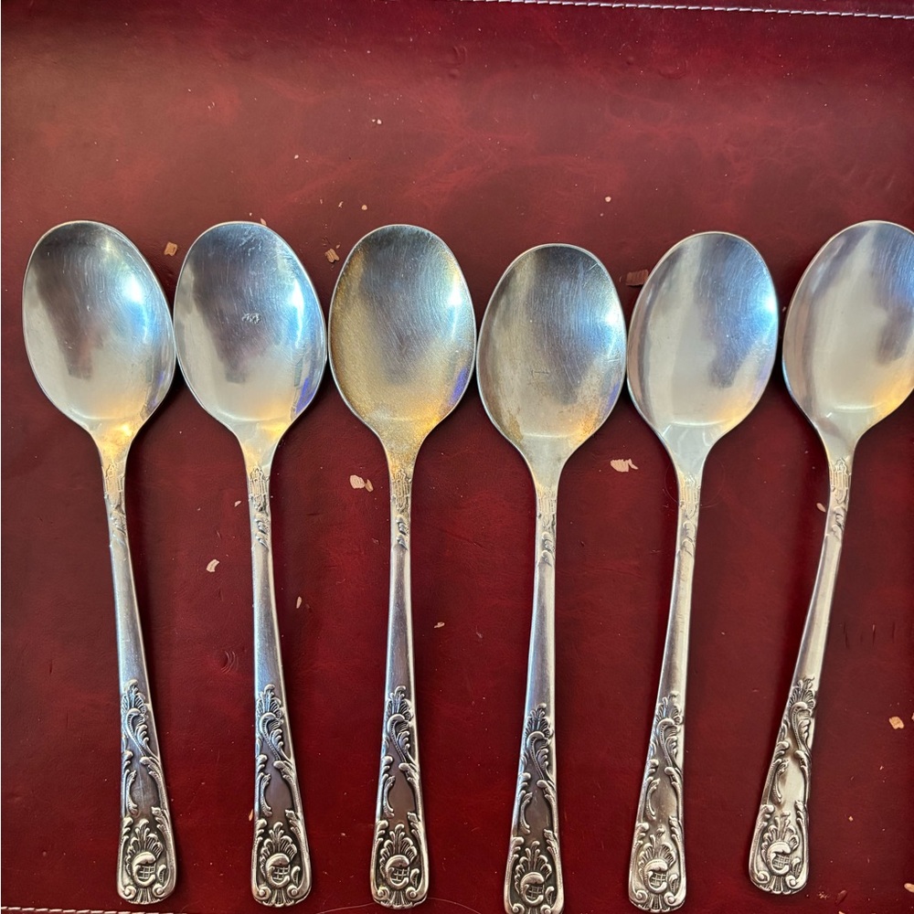 Elegant Silver Spoons Set